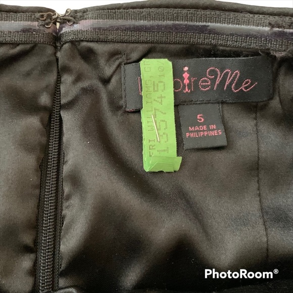 INSPIRE Me Strapless Black Tulle Dress Size 5 Juniors/Size Women’s Medium - Picture 7 of 7